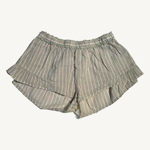 Aerie Pajama Shorts Lightweight Striped Pastel Colours Size Extra Small